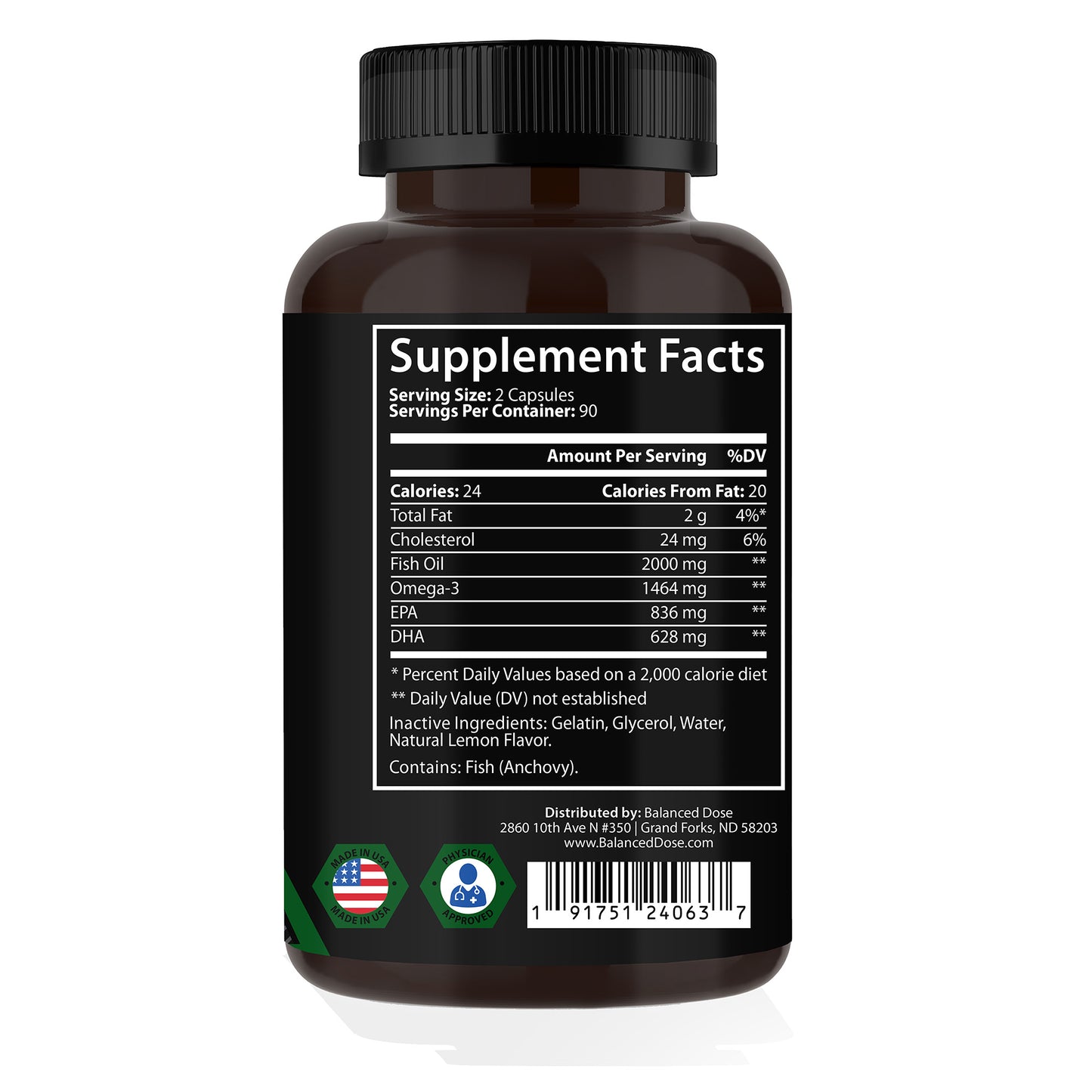 Balanced Dose 70% Pure Omega-3 (EPA and DHA)