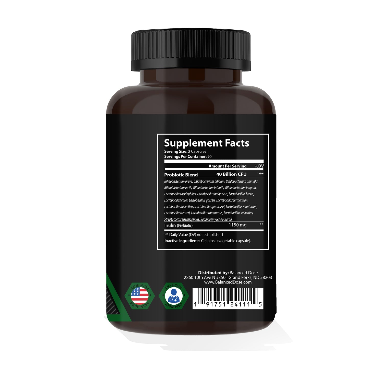 Balanced Dose 20-Strain Probiotic Blend
