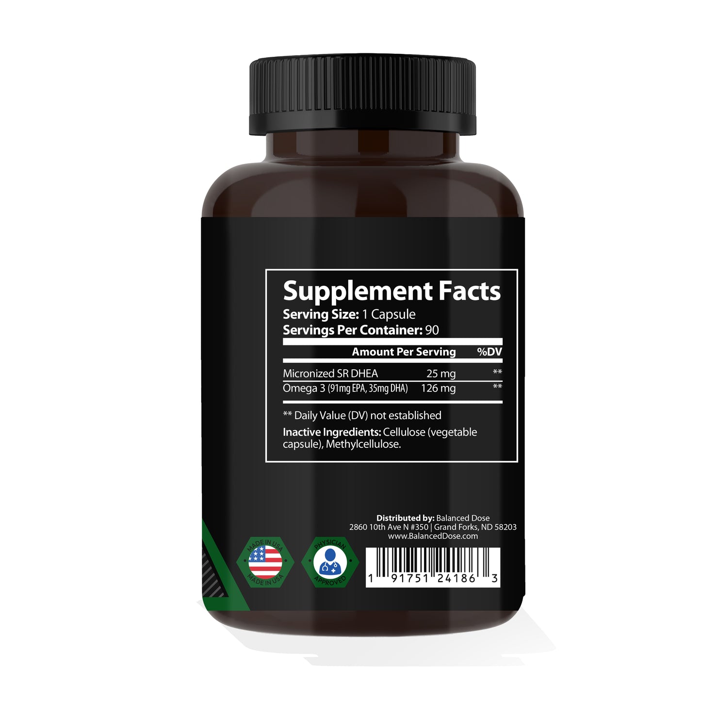 Balanced Dose DHEA 25MG + Omega 3