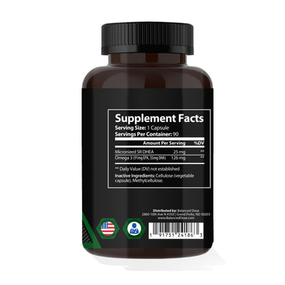Balanced Dose DHEA 25MG + Omega 3