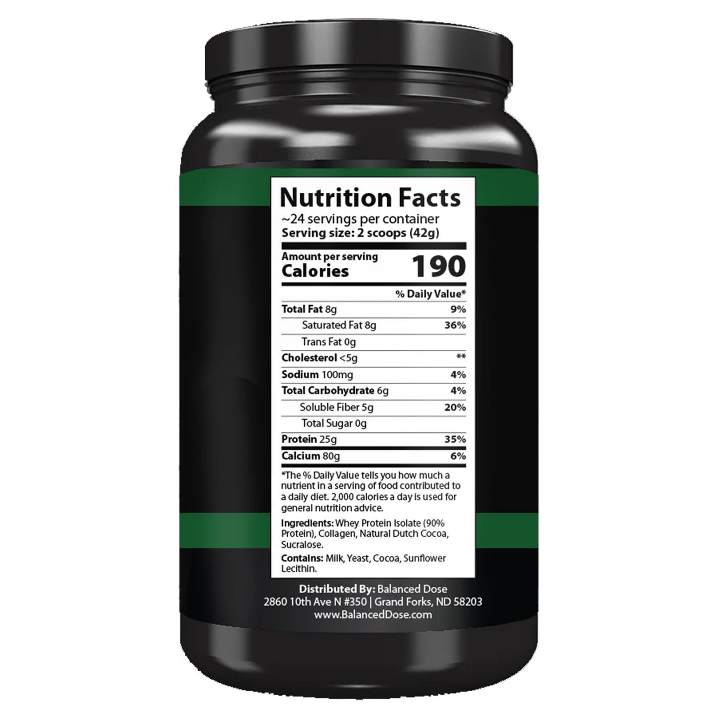 Balanced Dose Whey Protein Isolate + Collagen + MCT Oil