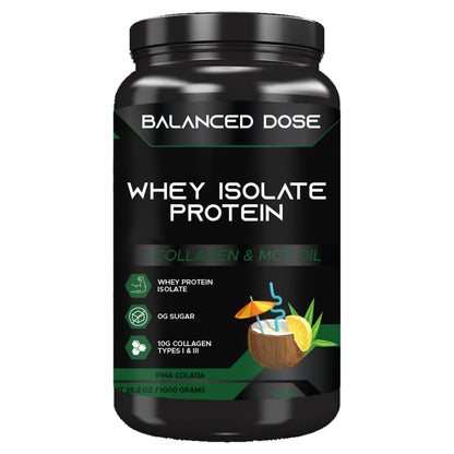 Balanced Dose Whey Protein Isolate + Collagen + MCT Oil